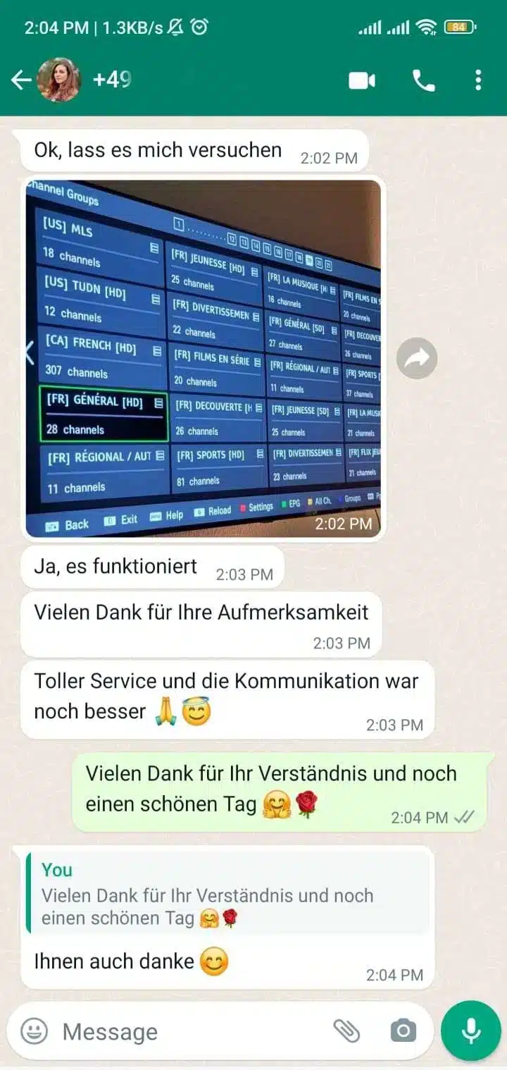 ביקורת לקוח IPTV מארצות הברית